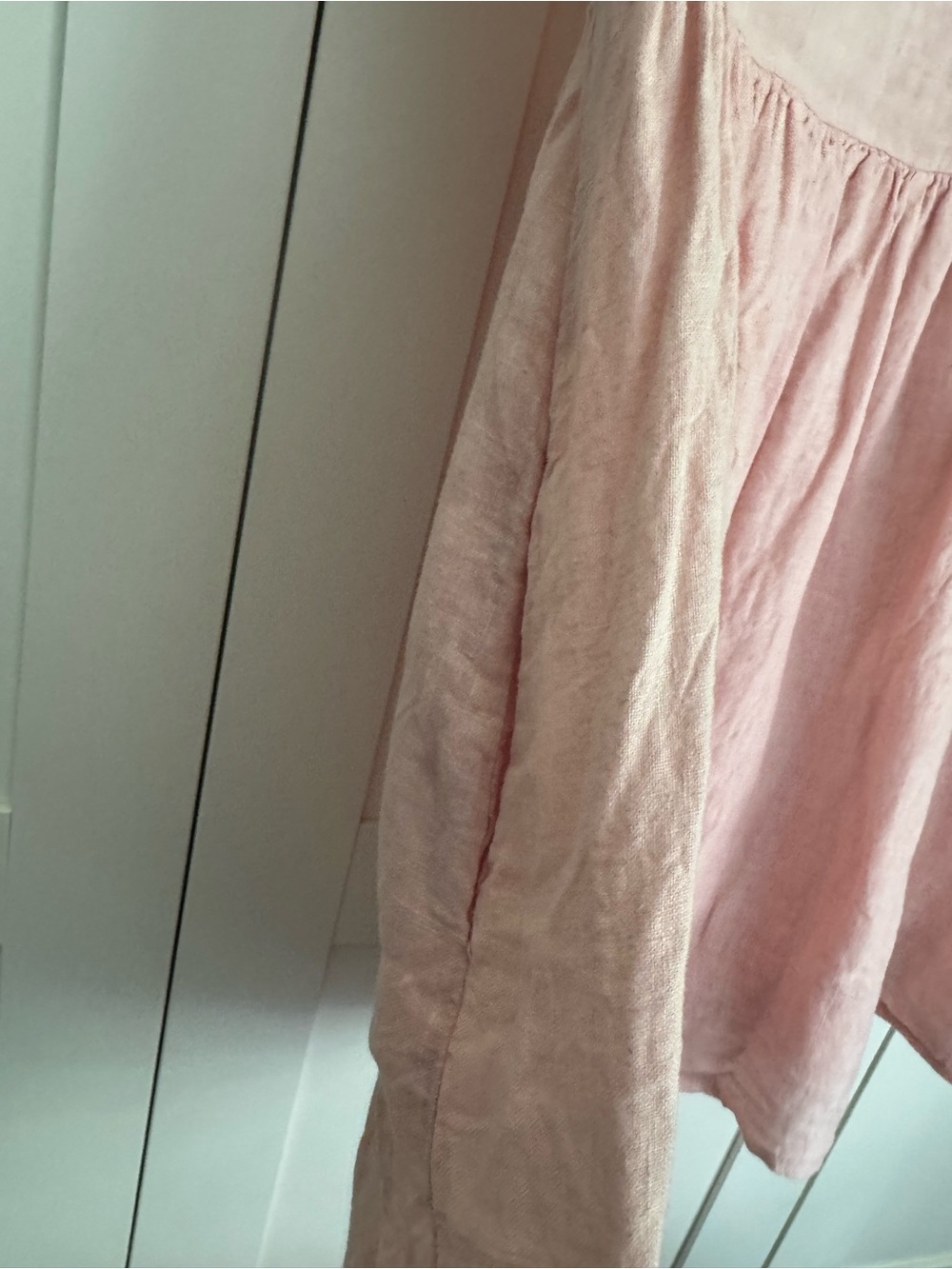 Jillian Harris x Priv Hamptons Linen Babydoll Pink Summer Dress Size Small - Picture 10 of 10